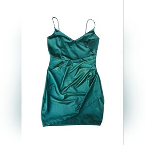 Windsor Emerald Green Satin Fabric
